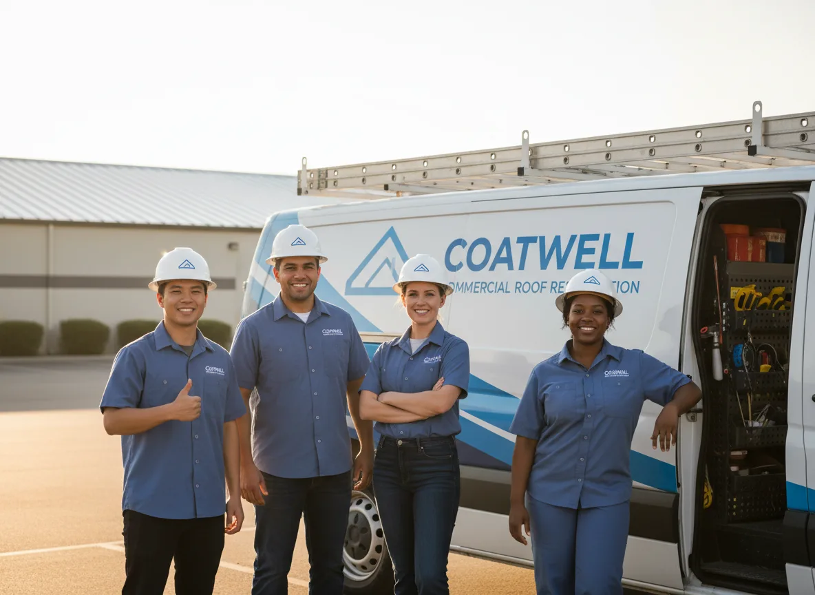 Commercial roof coating company in Bellville, TX